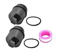 Conjunto de desagüe de plástico de 6,76 cm para filtros Pentair Drenaje de | Se adapta a pentair para fns Plus, sello a prueba de fugas, fácil instalación manual, mantenimiento de rutina