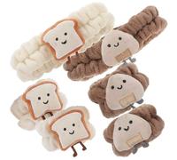 Conjunto de Diadema y Pulseras para Lavado Facial 1 Set Coral Fleece