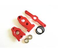 Conjunto de dirección de aluminio con rodamiento rojo para Traxxas 1/16 Mini E-Revo Slash 4WD Summit 7043