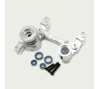 Conjunto de dirección delantera de aluminio plateado para Traxxas 1/6 Pro Scale Sand Car Funco XRT 7843