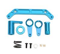 Conjunto de dirección RC Alluminio Alejo Actualización de piezas de reparación JLB 1/10 camiones (Azul)