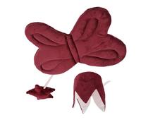 Conjunto De Disfraces Cuento Para Niñas Con Varita Estrella Y Aterciopelada Con Tocado Cosplay Para Fotografía Atuendo Celebración Navideña