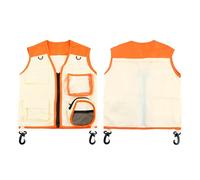 Conjunto de Disfraz de Explorador para Niños de 2 Piezas, Chaleco Vibrante y Sombrero con Protección Solar, Kit de Aventura Al Aire Libre para Observar Aves y Acampar [aventuras Al Aire