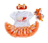 Conjunto de disfraz de Halloween para niña, vestido de falda de calabaza para bebé, disfraz cómodo, ropa, juego de carnaval, fiesta, disfraz 0-24Y