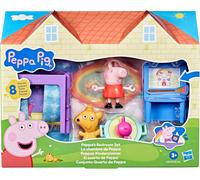 Conjunto De Dormitorio De Peppa Pig Con 1 Figura Y 7 Accesorios