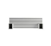 Conjunto de dormitorio kroma cabecero con 2 mesitas de noche flotante blanco 70x214x3 cm