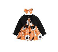 Conjunto de dos piezas de moda para otoño e invierno, ideal para Halloween, con manga larga y diseño elegante