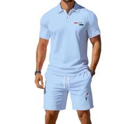 Conjunto de dos piezas informal de verano: camisa de manga corta y pantalon