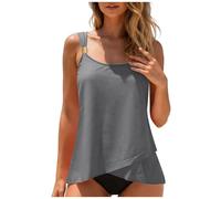 Conjunto De Dos Piezas Mujer Verano Traje De Baño Tankini Encaje para Mujer, Traje Baño Brasileño Liso con Realce Tankini con Top Control Abdomen Y Shorts Dos Piezas Adelgazar