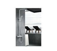 IMEX BTK017/BL KENT Grifo Termostático Conjunto de Ducha Telescópico Blanco Mate