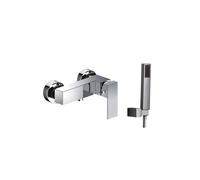 Conjunto de ducha con monomando y teleducha cuadrada para un baño moderno y funcional Orion de GME