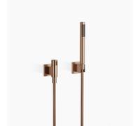 Conjunto de ducha de manguera Dornbracht con rosetas individuales, con regulador de caudal, 27809985-42, Color: bronce cepillado