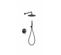 Conjunto de ducha empotrado Black Gun Metal Line Imex GPD038/BGM