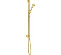 Conjunto de ducha hansgrohe AXOR One 75 1jet EcoSmart, con conexión mural, 48791250, Color: Óptica de oro cepillado