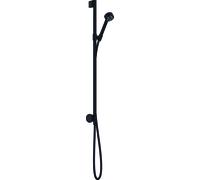 Conjunto de ducha hansgrohe AXOR One 75 1jet EcoSmart, con conexión mural, 48791670, Color: Negro Mate