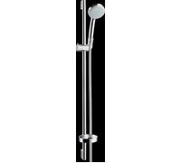Conjunto de ducha hansgrohe Croma 100 Vario con barra de ducha de 90 cm y jabonera, cromo, 27771000