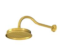 Steinberg Serie 350 conjunto de ducha de techo, redondo, con. brazo de ducha, montaje en pared, 0, 3501680BG, Color: Oro cepillado