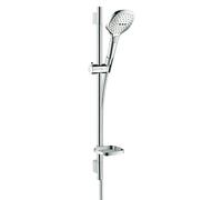 hansgrohe Raindance Select E Set de ducha 120 3jet con barra de ducha de 65 cm y jabonera, 26620000, Color: cromado