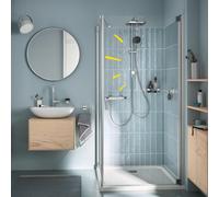 Conjunto de ducha sin grifo vitalio comfort 250 de 76,1 cm de alto