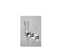 Conjunto de ducha termostático empotrado con rociador a pared o a techo acabado cromado tibet de Imex - Rociador a pared