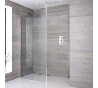 Conjunto de Ducha Walk-in con Mampara de Obra con Selección de Hojas de Vidrio y Sumideros - Sera