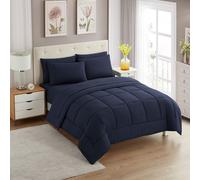 Conjunto de edredn de tamao completo con sbanas - coleccin de ropa de cama de 7 piezas - 1 edredn 1 Hoja ajustada 1 Casas de almohada plana 4 -