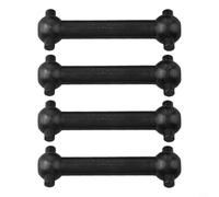 Conjunto de eje de transmisión que incluye copa de velocidad diferencial y copa de junta compatible con coches Tamiya TT01 y TT02 RC (huesos de perro de acero)