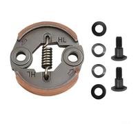 Conjunto de embrague de herramientas de jardín de repuesto compatible con varios modelos de recortadora y desbrozadora para motores de 43 cc y 52 cc con embrague y juego de tornillos