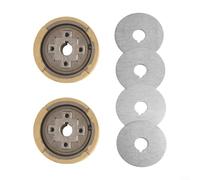 Conjunto de embrague para motores EH12, EH12-2D, EH12-2B y para Mikasa para generador MT-72FW, embrague de metal de 15 mm ID x 80 mm OD con junta para piezas de cortacésped (2 juegos)