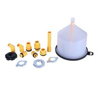 Conjunto de embudo de radiador: kit de refrigerante a prueba de derrames, suministro de reparación de motocicletas, accesorio para tanques de vehículos recreativos, herramienta de lavado de parabrisas