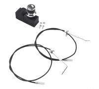 Conjunto de encendido de parrilla para parrilla de 28 pulgadas, sistema de encendido de cerámica de doble salida y carcasa de cubierta de batería AA