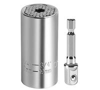 Conjunto de enchufe universal, herramienta de enchufe universal multifunción con adaptador de taladro Destornillo cualquier regalo de perno para papá, marido, novio, presente del día del padre