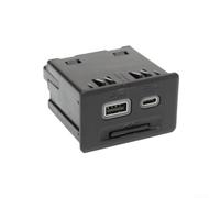 Conjunto de enchufe USB para Silverado 13529869, USB-C para lector de tarjetas SD, módulo de repuesto de puerto de consola central