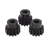 Conjunto de engranajes de motor de coche RC, 3 piezas M1.5 8mm Conjunto de engranajes de piñón de acero con agujero interior para coche modelo 1/5 1/8 1/10 (13T)