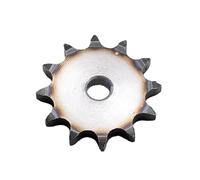 Conjunto de engranajes de pinón, 1 Uds 12A piñón de cadena plana 10-25 dientes paso 19,05mm A3 engranaje impulsor rodillo acero