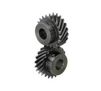 Conjunto de engranajes de pinón, Engranaje helicoidal escalonado 26T 30T 45 grados 90° engranajes de diámetro orificio 10-16 Mm 1 Uds