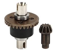 Conjunto de engranajes diferenciales de coche RC de alto rendimiento 30T Center Diff Bevel Gear Drive Wheel Set para SCY 16101 16102 16103 16201 1/16 RC Car Nylon Acero Durable