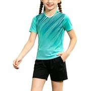 Conjunto de Entrenamiento de Fútbol para Niño, Camiseta de Manga Corta Deportiva y Pantalones Cortos, Equipación de Equipo para Jóvenes de Secado Rápido