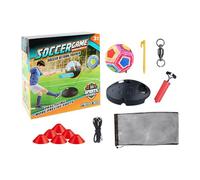 Conjunto De Entrenamiento De Rebote De Fútbol Infantil, Bola Deportiva De Rebote En D, 24/24/13 Cm, De Lanzamiento De Fútbol Al Aire Libre, Redes Objetivo De Objetivo De Entrenamiento De Prec