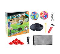 Conjunto De Entrenamiento De Rebote De Fútbol Infantil, Bola Deportiva De Rebote En D, 24/24/13 Cm, De Lanzamiento De Fútbol Al Aire Libre, Redes Objetivo De Objetivo De Entrenamiento De Prec