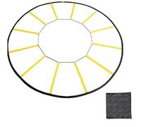 Conjunto de Entrenamiento de Velocidad de Escalera de Agilidad de, Escala de Patada de Fútbol de Agilidad, Escala de para Adolescentes Escalera de Entrenamiento de para Fútbol (Negro y Amarillo)