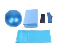 Conjunto de Equipos de Yoga, 5 Piezas/establecimiento de Bloque de Yoga Cinturón de Estiramiento de la Toalla de Toalla de Toalla Pilates Pilates Ball Fitness Kit para