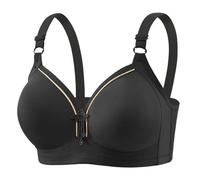 Conjunto de escritorio de sujetadores para mujer, cobertura completa, con armaduras, gran tamaño, sin anillo, para los días y cama roja, Le Noir, 52