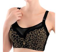 Conjunto de escritorio Plus sujetador sujetador para mujer yoga íntimos hueco deportes cintura extensible ropa interior íntima conjunto baño madera, Le Noir, M