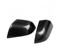 Conjunto de espejo lateral Cubierta la caja espejo retrovisor coche para Tesla para el modelo 3 Model3 2016-2023 2024 Highland fibra carbono Real(Bright Carbon Fiber)