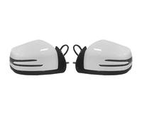 Conjunto De Espejo Lateral Eléctrico Para Mercedes Para Benz Clase GL GL350 GL450 GL550 2005-2009 2010 2011(Blanco,1 Pair)