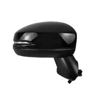 Conjunto de espejo retrovisor de puerta lateral de 3/5/7 pines for automóvil compatible con HONDA FIT JAZZ 2015 2016 2017 GK5 Luz de ajuste de lente plegable eléctrica(5-Pins-Black-Right)