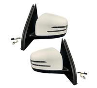 Conjunto De Espejo Retrovisor Eléctrico De Puerta Lateral De Coche Para Mercedes Para Benz W166 ML166 ML300 ML350 ML400 2012 2013 2014 2015 CFCPKOYOZD(Left and Right White)