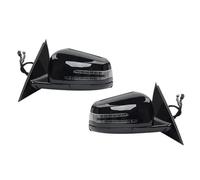 Conjunto De Espejo Retrovisor Eléctrico De Puerta Lateral Para Mercedes Para Benz W221 Clase S S300 S350 S400 S63 2006-2013 RESPUNEKBAH(A pair Black)