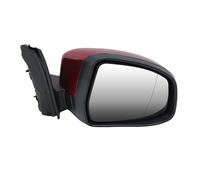 Conjunto de espejo retrovisor lateral compatible con Ford Focus MK3 Euro Candy Red Wine Red 2011-2018 con lente ESC Light, accesorios para espejos de puerta.(1pc right)